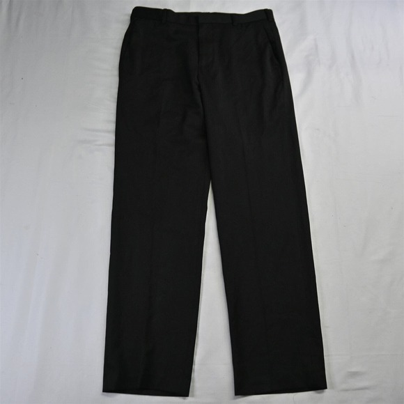 Van Heusen 32 x 32 Black Traveler Straight Flat Front‎ Dress Mens Pants - Picture 1 of 7